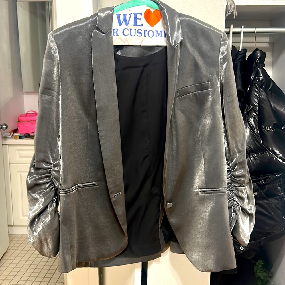 Great condition generation love blazer shiny grey
